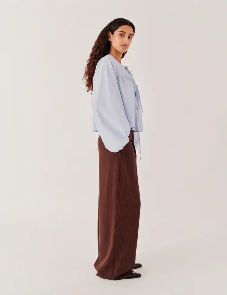 Designers Remix CLAIRE TIE Blouse Light Blue