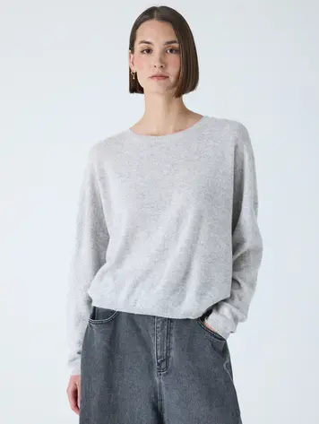Absolut Cashmere KAIRA cashmere pull light heather grey