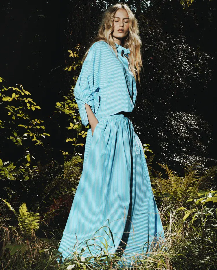 RAE Antwerp DEIRDRE Skirt  Broad Sky