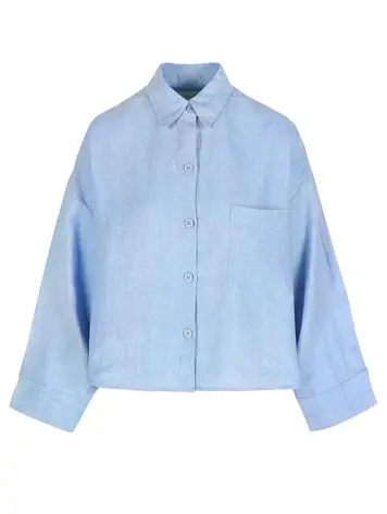 RAE Antwerp NIKKI Shirt Linen Sky