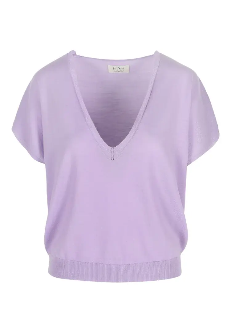 RAE Antwerp RONNIE V-Neck - Lilac