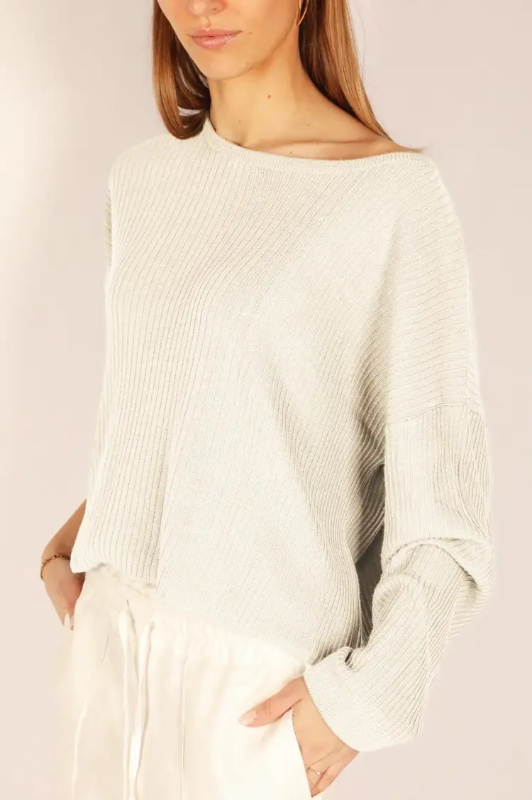 Cesar Casier PAROS Sweater Ecru