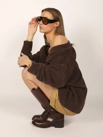 Cesar Casier JUULS Cardigan Brown