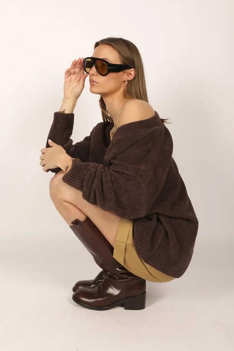 Cesar Casier JUULS Cardigan Brown