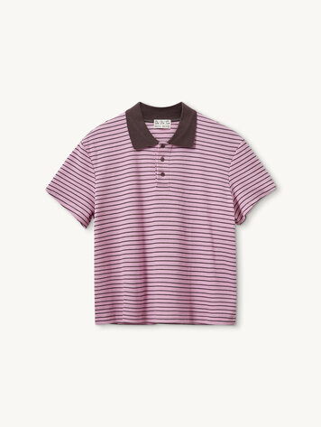 Designers Remix EMMA Polo Tee Pink/Brown