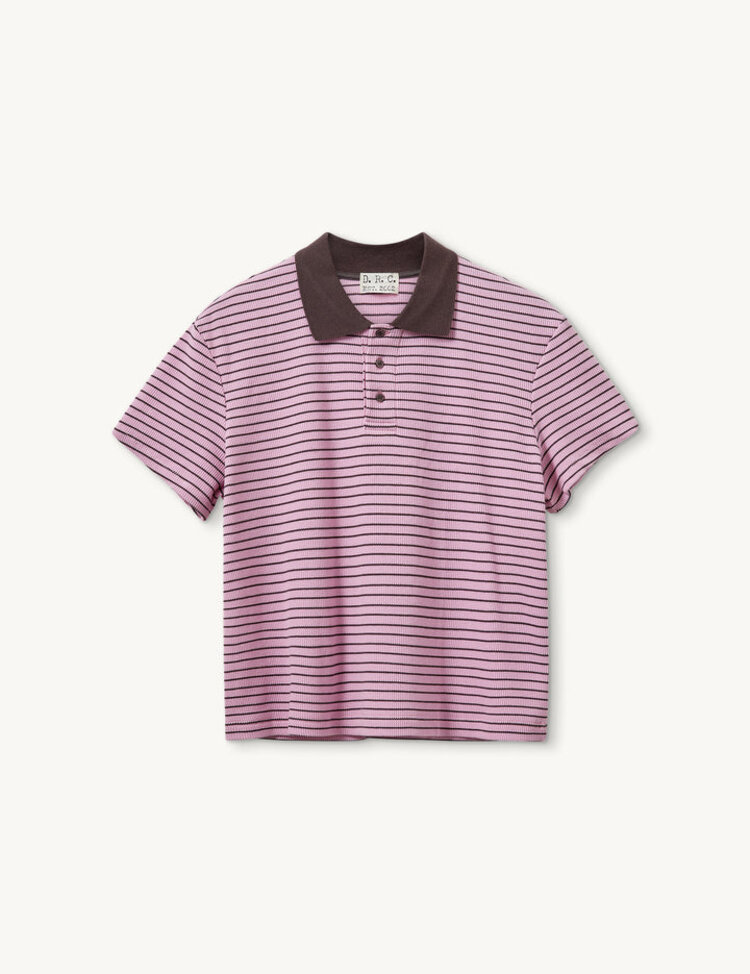 Designers Remix EMMA Polo Tee Pink/Brown