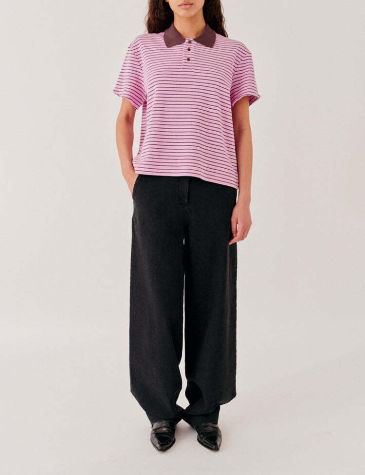 Designers Remix EMMA Polo Tee Pink/Brown