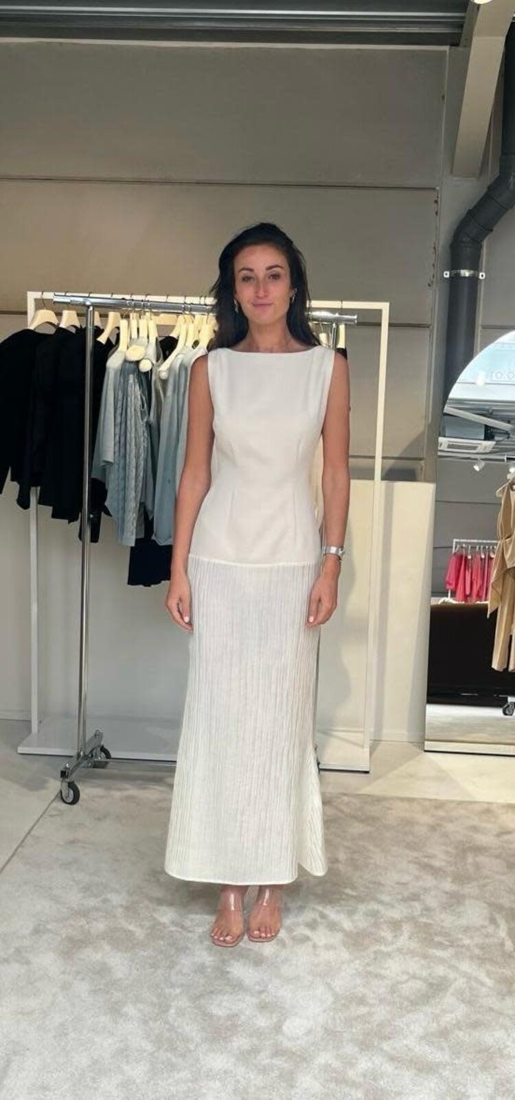 Oscar the Collection LAYALI Dress Ivory