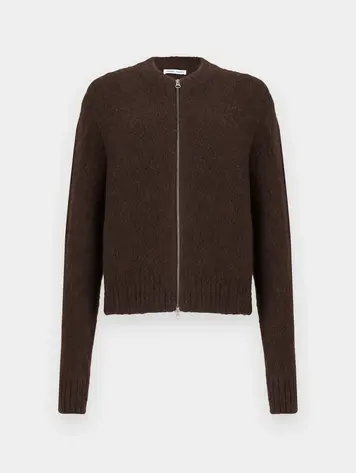 Samsoe & Samsoe SAJEANINE Zip Cardigan Coffee