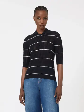 Max Mara Studio GALLO Top Bleu