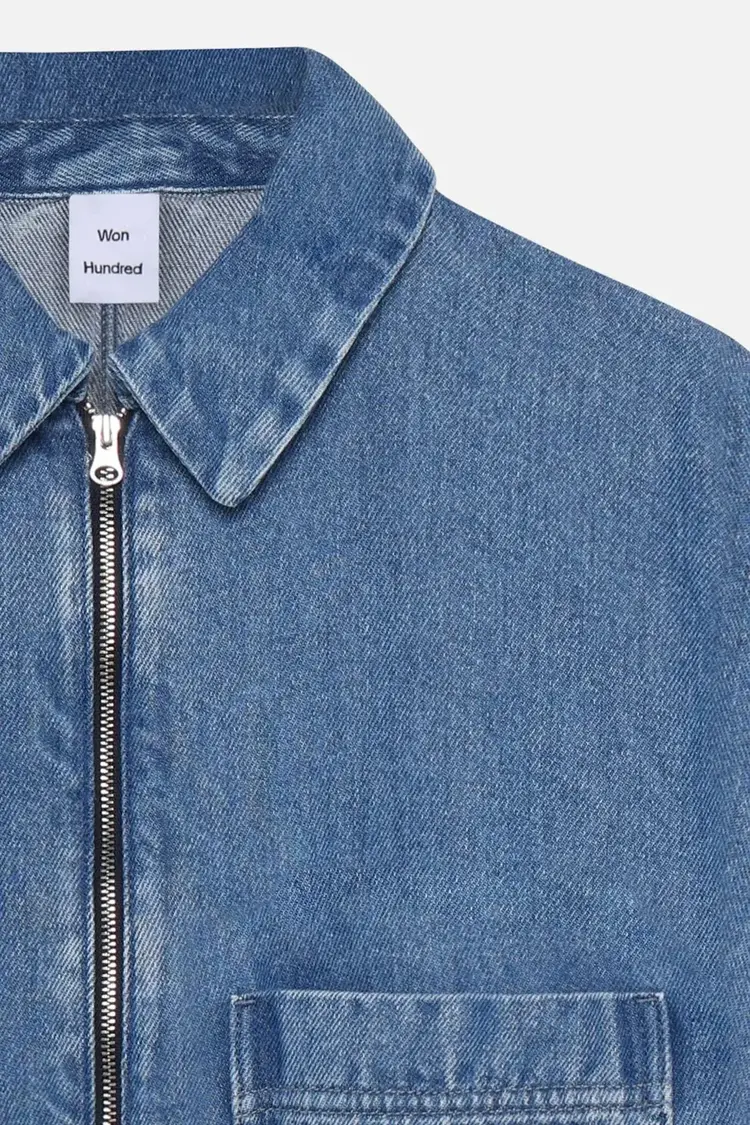 Won Hundred ZAYNE Denim Zip Shirt