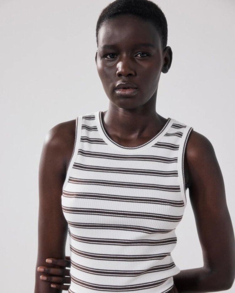 Hartford TERRYA Tank Top  Ecru&Wood