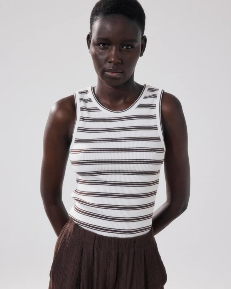 Hartford TERRYA Tank Top  Ecru&Wood