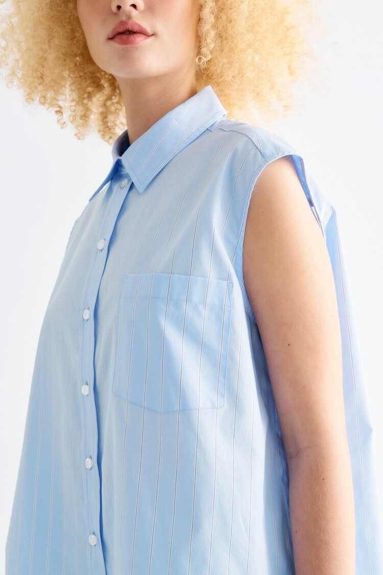 Lovechild 1979 BROOKLYN Shirt Blue Pinestripe