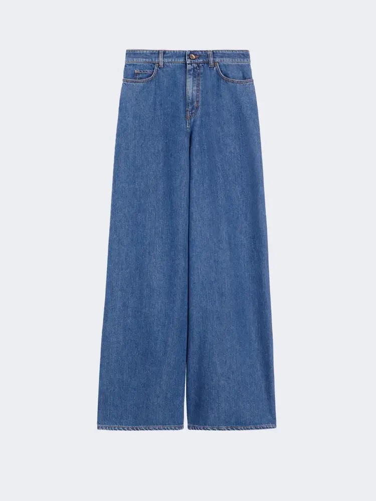 Max Mara Studio SARONG Blue Denim