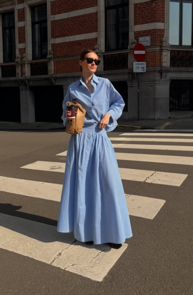RAE Antwerp DEIRDRE Skirt  Broad Sky