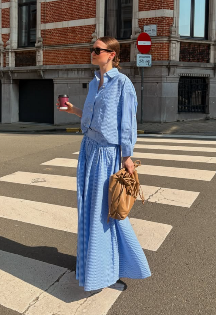 RAE Antwerp DEIRDRE Skirt  Broad Sky