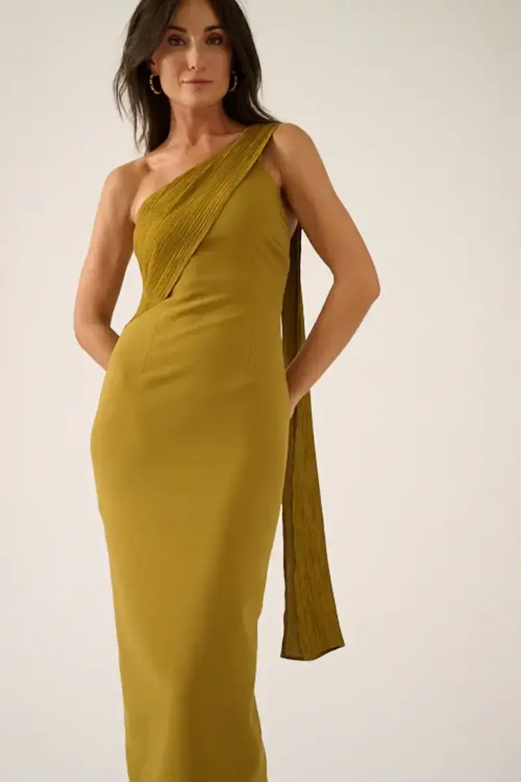 Oscar the Collection JUNE Dress Olive