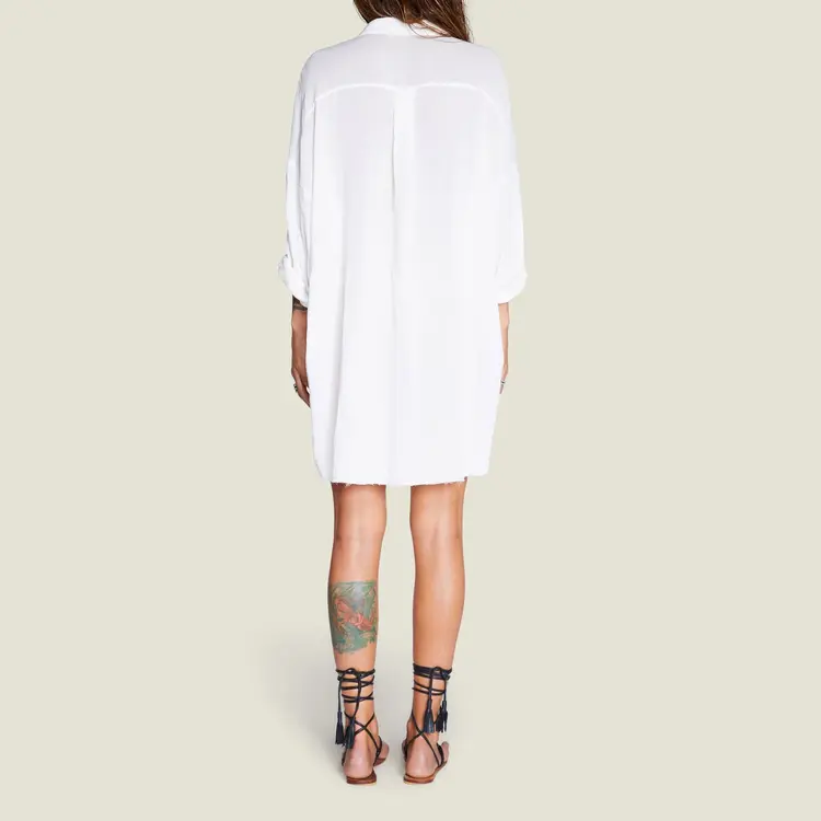 Maison Saint Julien MYKONOS Shirt Dress Off White-