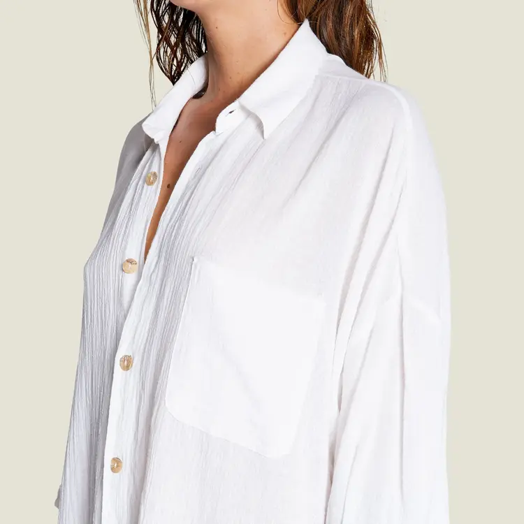 Maison Saint Julien MYKONOS Shirt Dress Off White-
