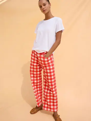 Rails GETTY CROP - TOMATO GINGHAM