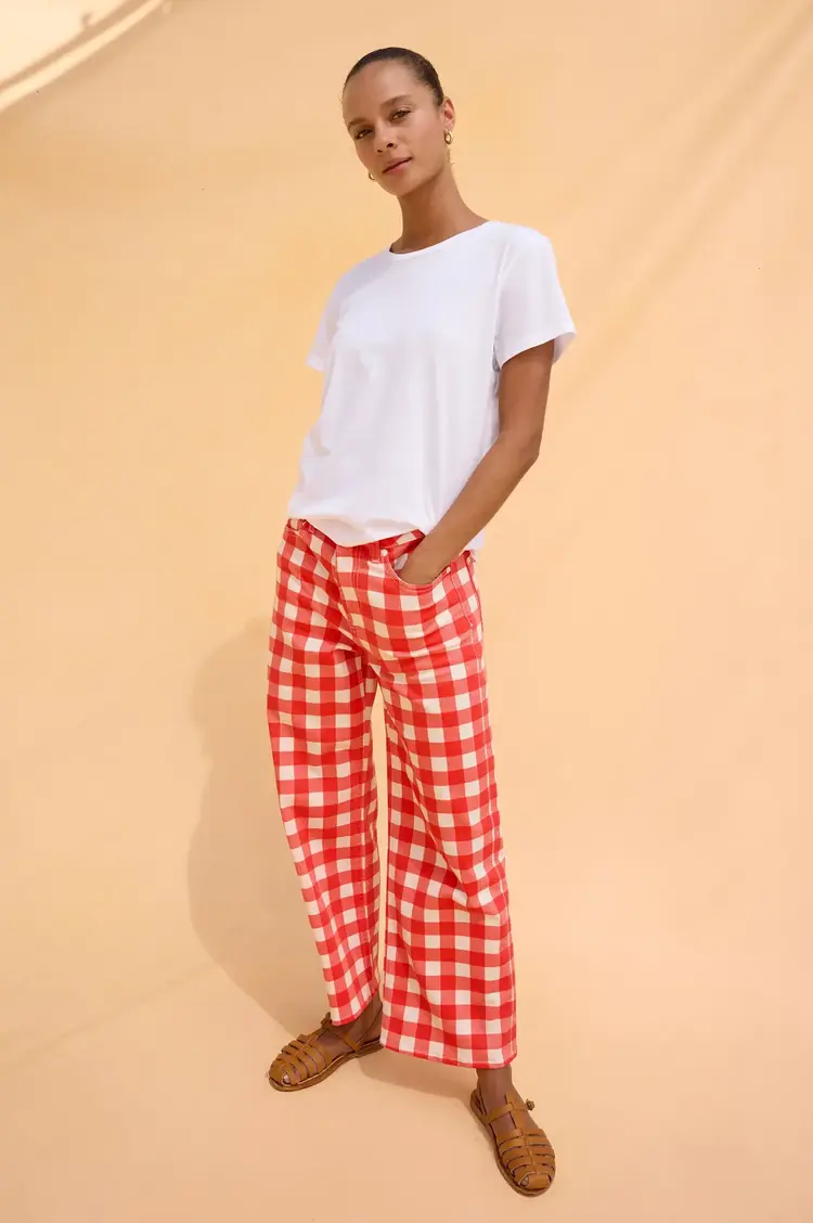 Rails GETTY CROP - TOMATO GINGHAM