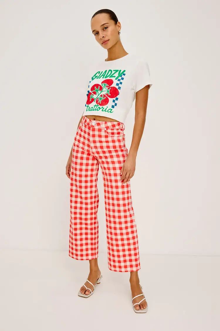 Rails GETTY CROP - TOMATO GINGHAM
