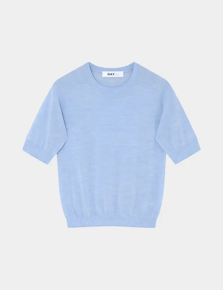 DAY Birger et Mikkelsen CAROLINA Daily Elements Light Blue Melange 100% Merino