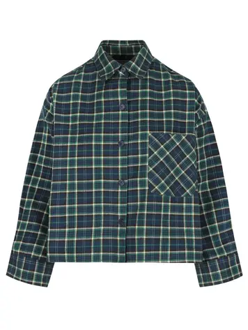 RAE Antwerp Nikki Shirt Check Blue Teal