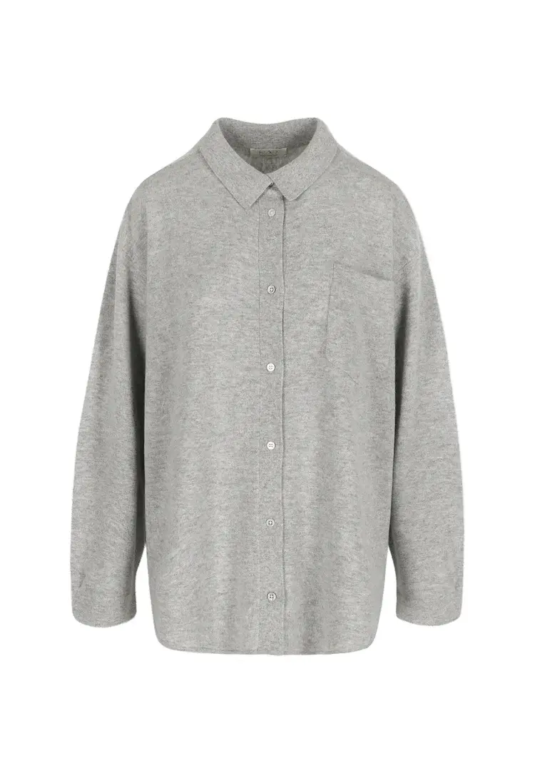 RAE Antwerp Corey Cashmere Shirt Grey Pearl