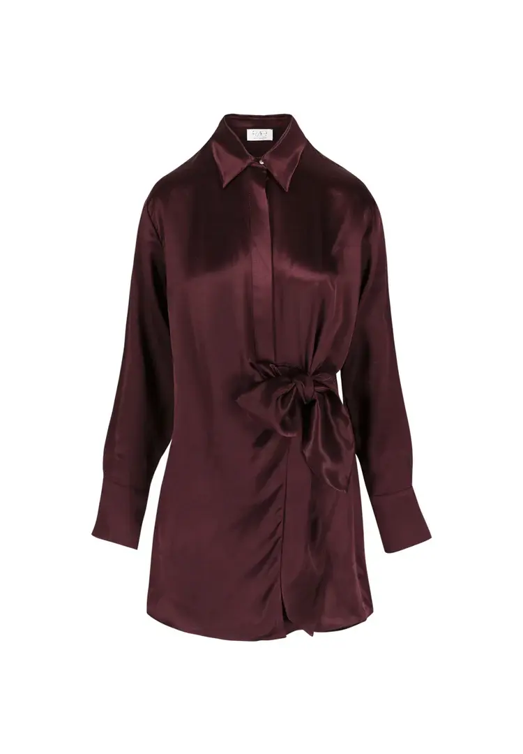 RAE Antwerp Emilia Dress Burgundy