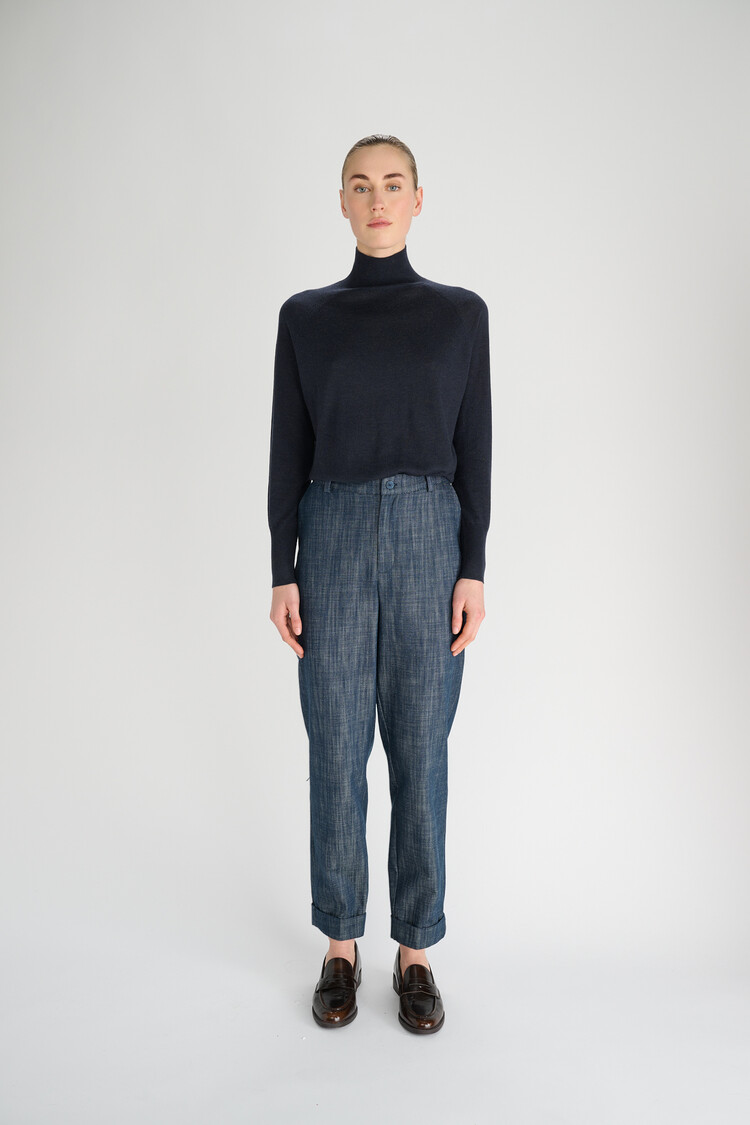 Oscar the Collection CECILE Top - Indigo Jean Blue