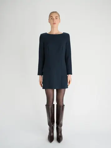 Oscar the Collection ELMO Dress - Indigo Jean Blue