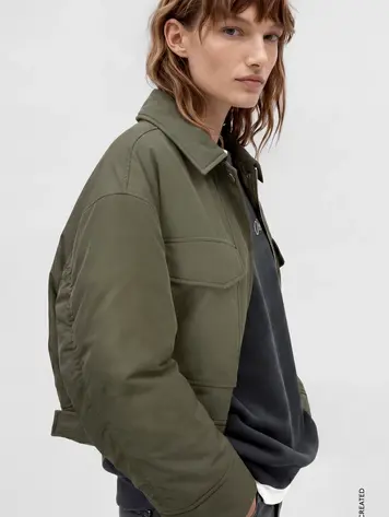 Closed Bomber Cypress Green