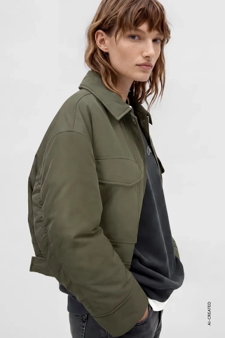 Closed Bomber Cypress Green