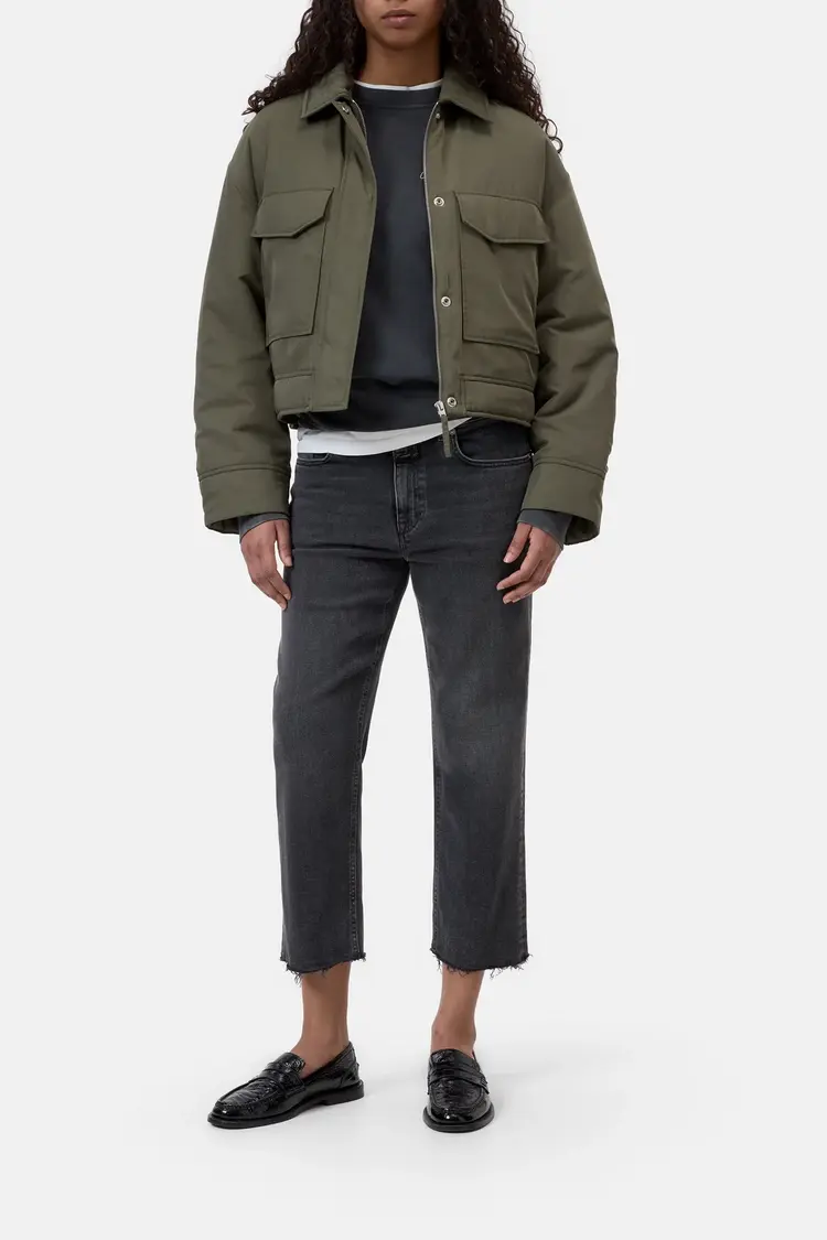 Closed Bomber Cypress Green