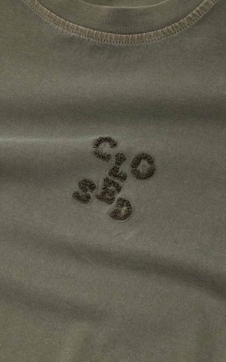 Closed Cropped Shirt Cypress Green