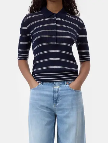 Closed Short sleeve polo DARK NIGHT