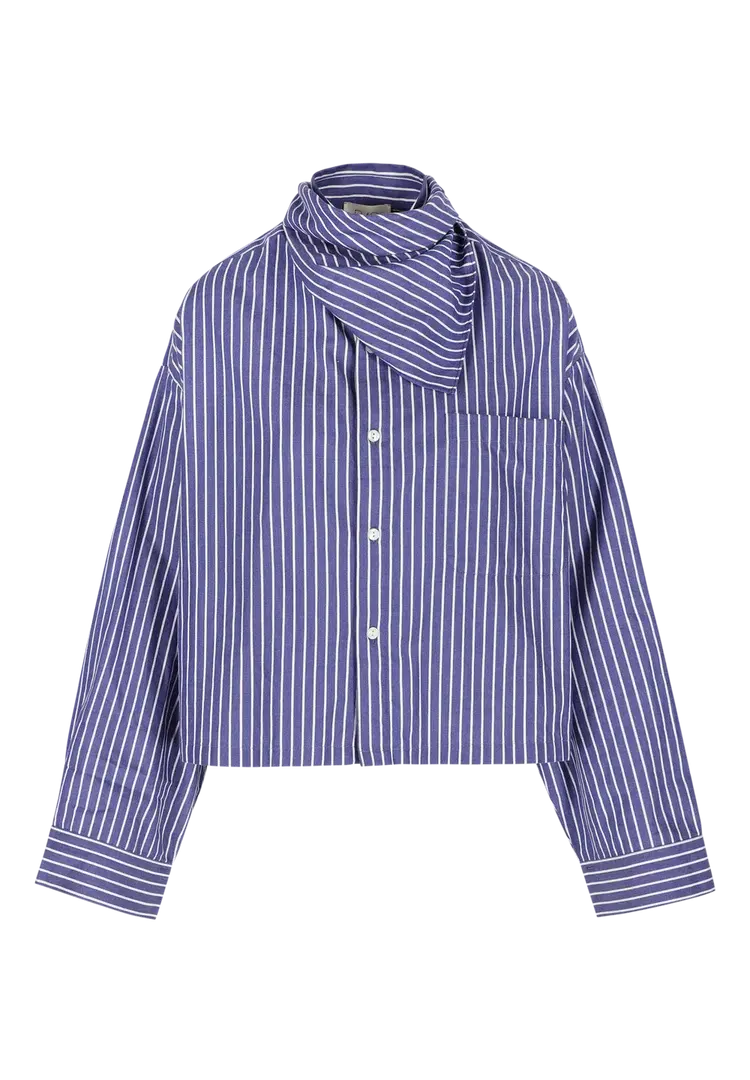 RAE Antwerp NIKKI Shirt - Dark Blue Stripe