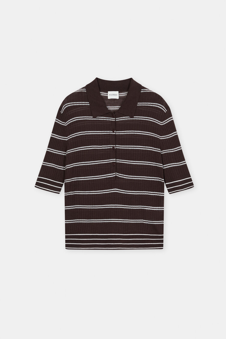 Closed Short sleeve polo BROWN