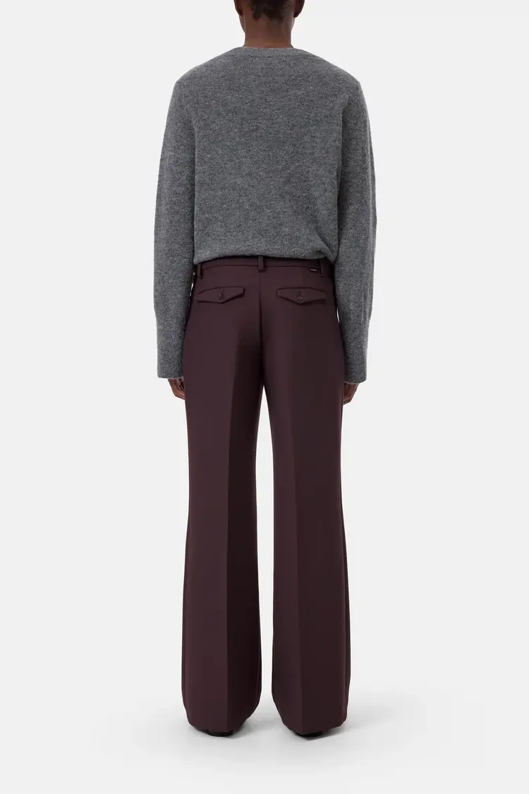 Closed Flye Trousers Mahagony