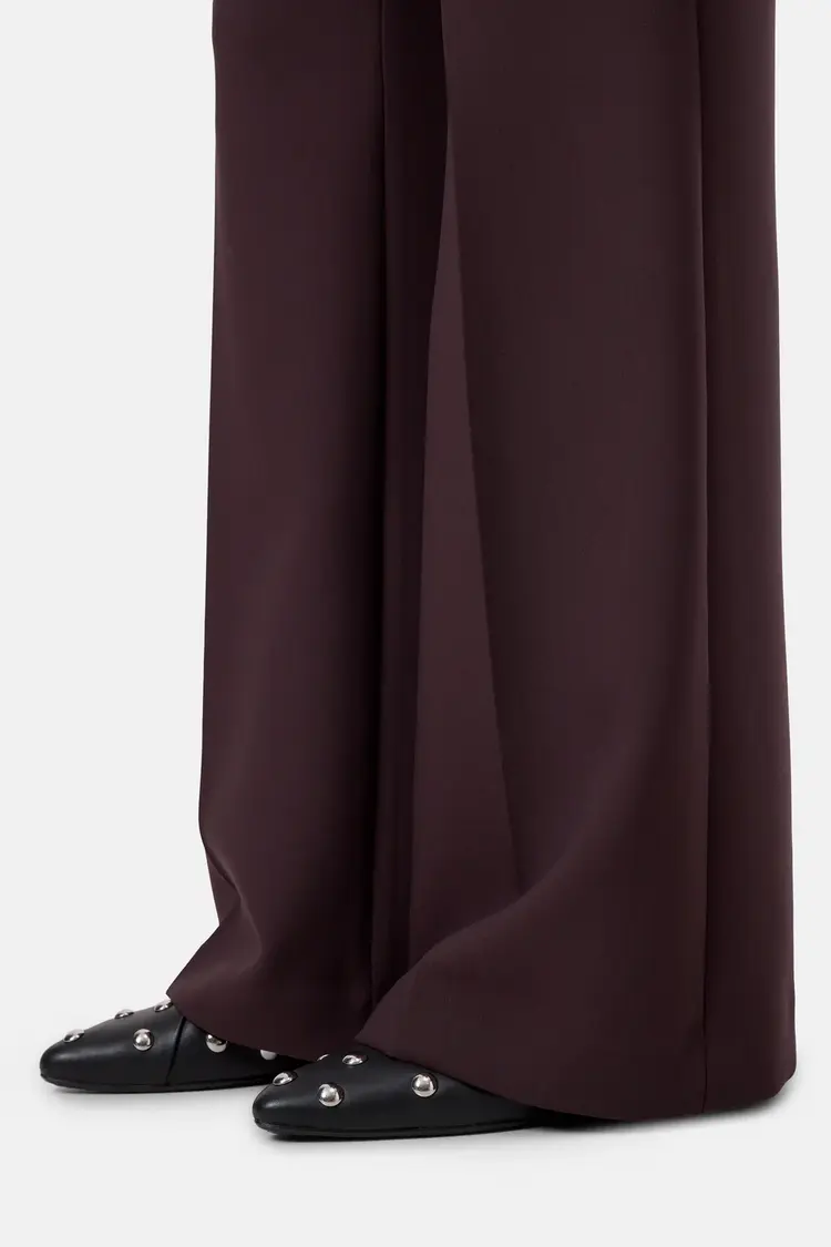 Closed Flye Trousers Mahagony
