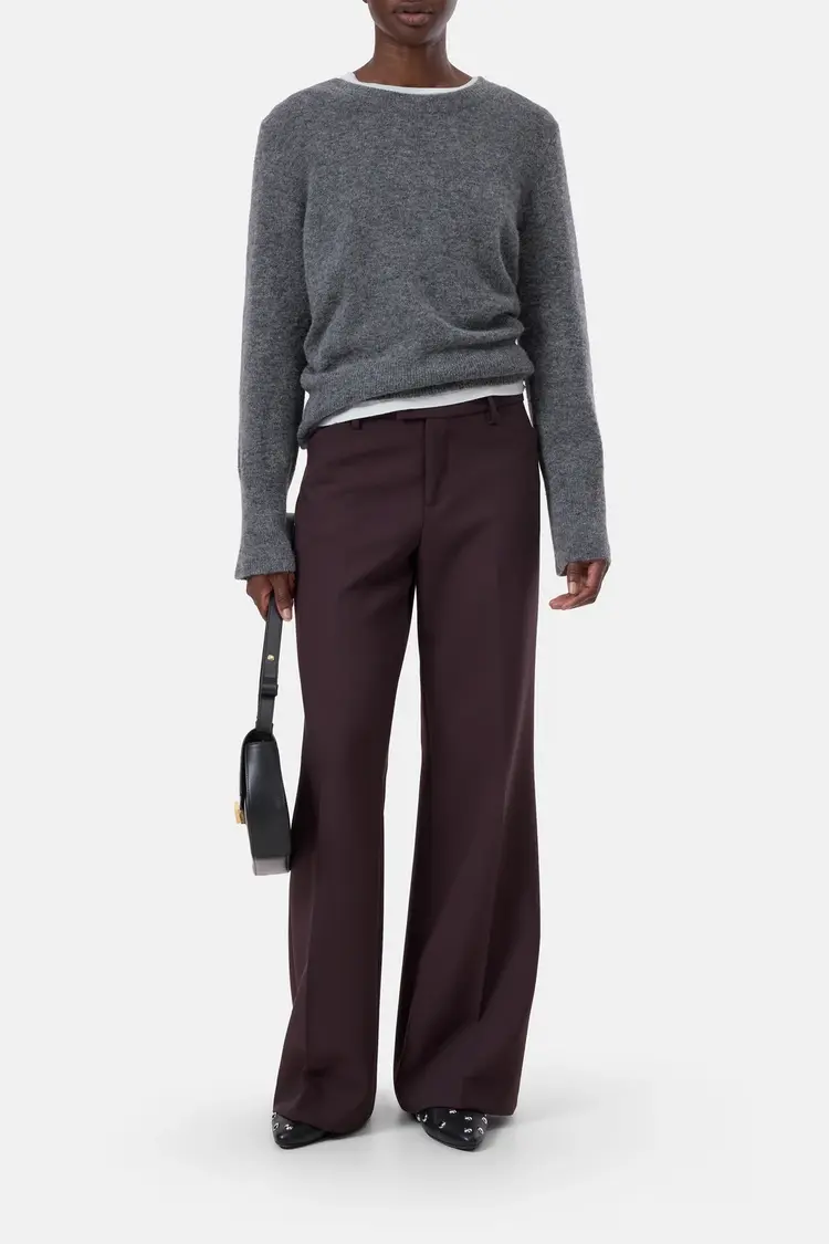 Closed Flye Trousers Mahagony