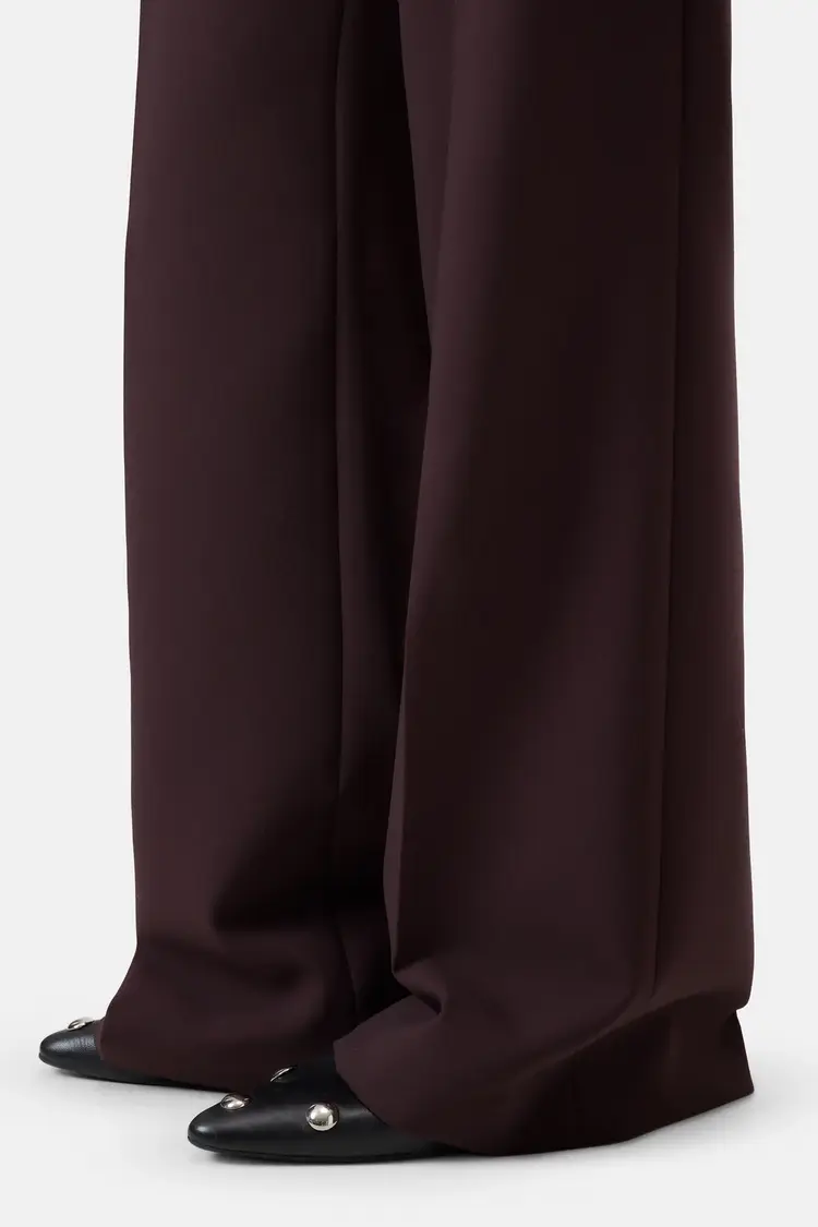 Closed Flye Trousers Mahagony