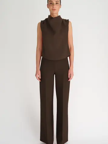 Oscar the Collection ISLA Blouse - Espresso