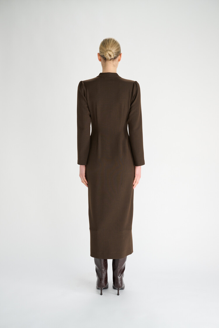 Oscar the Collection CHRIS Dress - Espresso