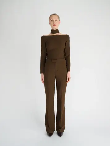 Oscar the Collection LAURE Trousers - Espresso
