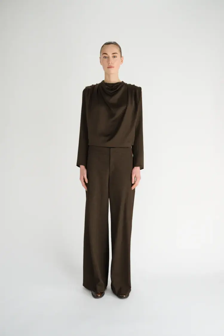 Oscar the Collection Tullah Blouse Espresso