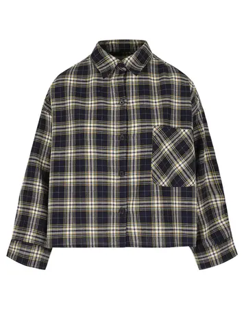 RAE Antwerp Nikki Shirt Navy Cream Check