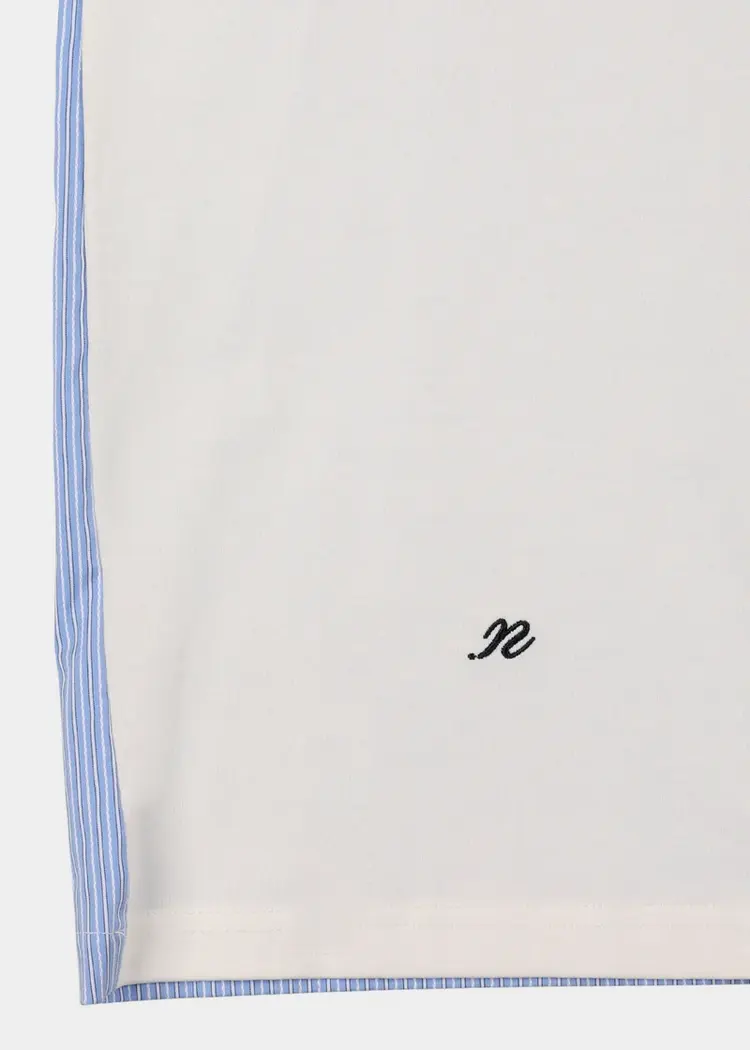 NOTED Antwerp COLI Tshirt - White/Blue Stripes